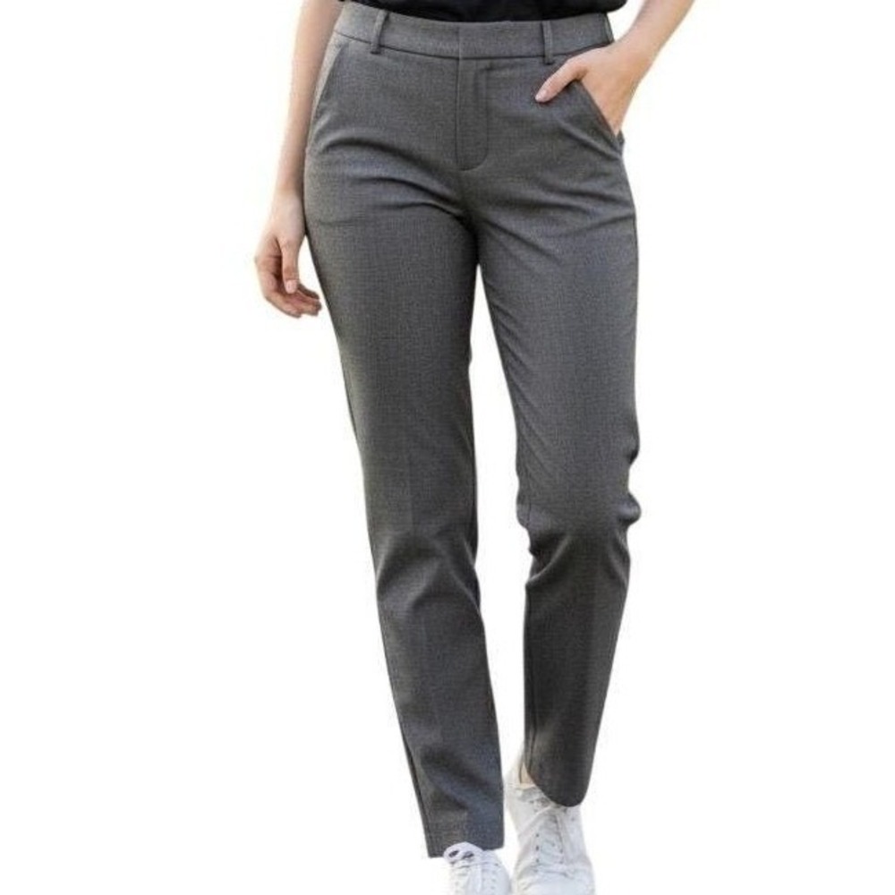 NWT Loft Womens Dark Gray Straight leg Chino Pants Size 10 Stretch